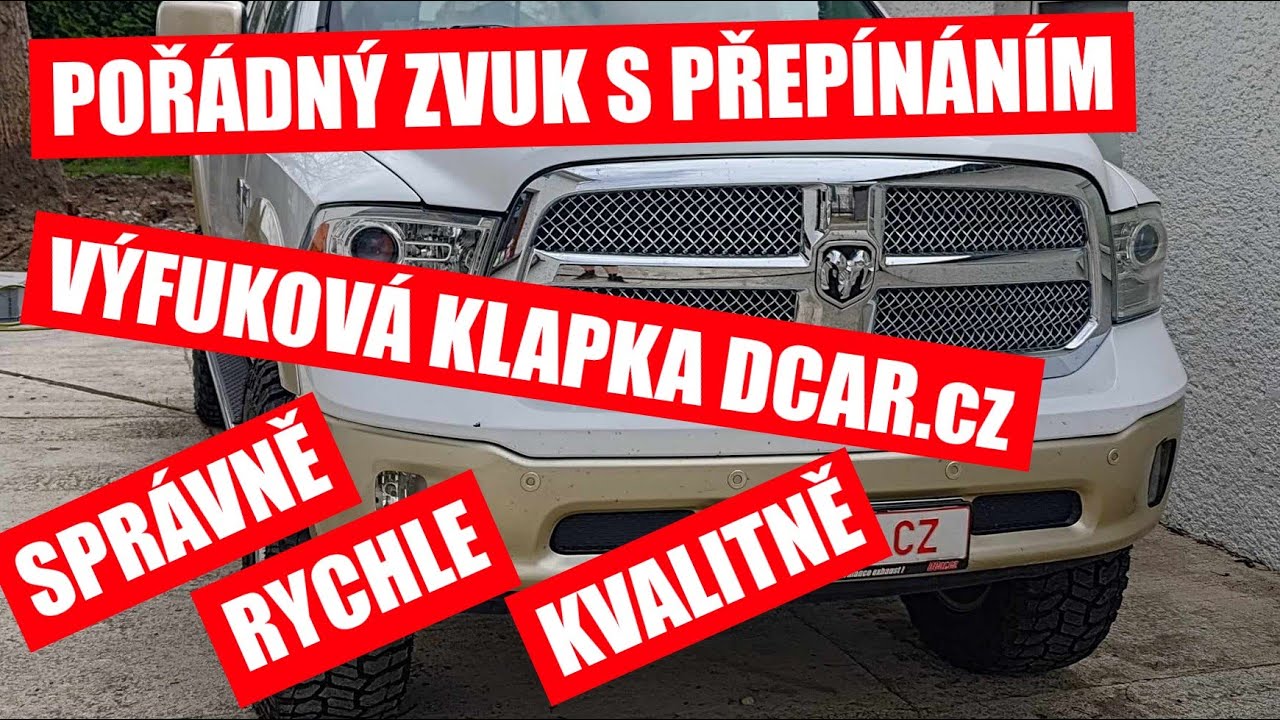 Dodge RAM 5.7 V8 HEMI - výfuková klapka DCar.cz | pořádný reálný zvuk s přepínáním