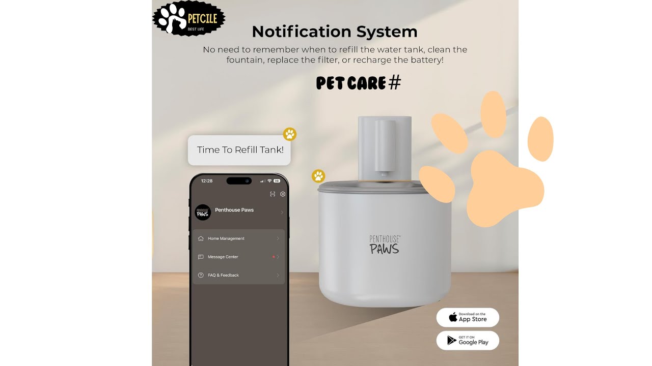 Review Penthouse Paws Smart Wireless Cat Water Fountain | 3.5L Ultra-Quiet Dispenser #CatCare
