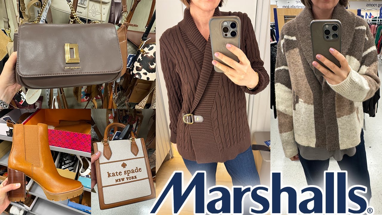 🧡 MARSHALLS NEW FALL-WINTER 2025-2026 ARRIVALS ❤️ BEAUTIFUL KNITS TRY-ON HAUL, DESIGNER BAGS & SHOES