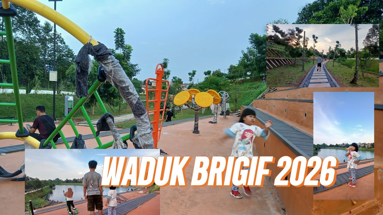 KONDISI TERBARU WADUK BRIGIF||ADA PLAYGROUND TAMAN DAN SPOT MEMANCING YANG BAGUSSSS 