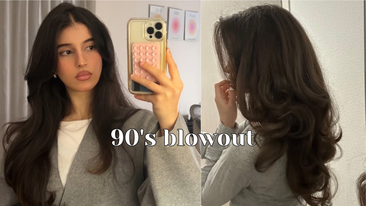 Back to School Hair Blowout ✨ 90s Volume Hairstyle