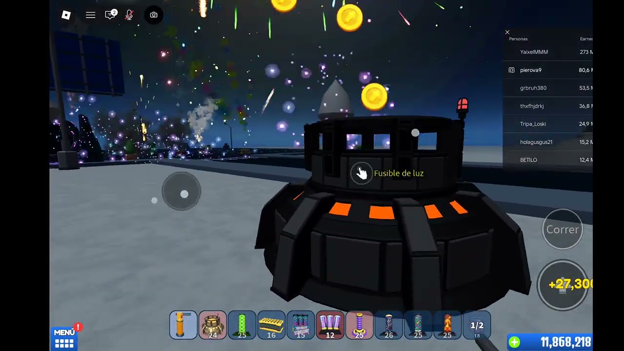 Celebrando dia de san valentin 14 de febrero en roblox [juego de cohetes]