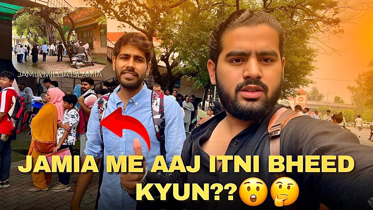 Jamia Me Itni Bheed Kyun?😲 | Jamia Millia Islamia | College Vlog 16