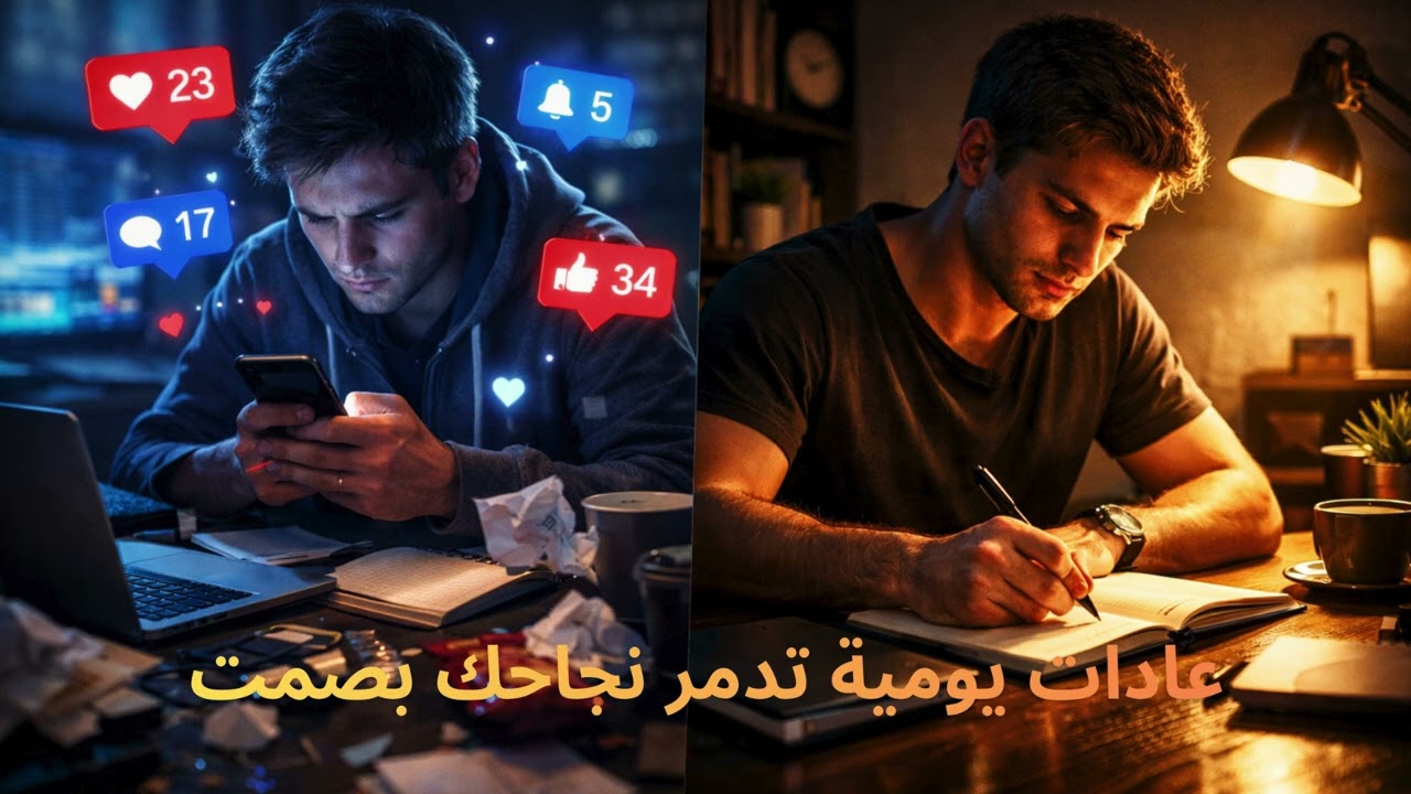 عادات يومية تدمّر نجاحك بصمت — توقف عنها قبل فوات الأوان