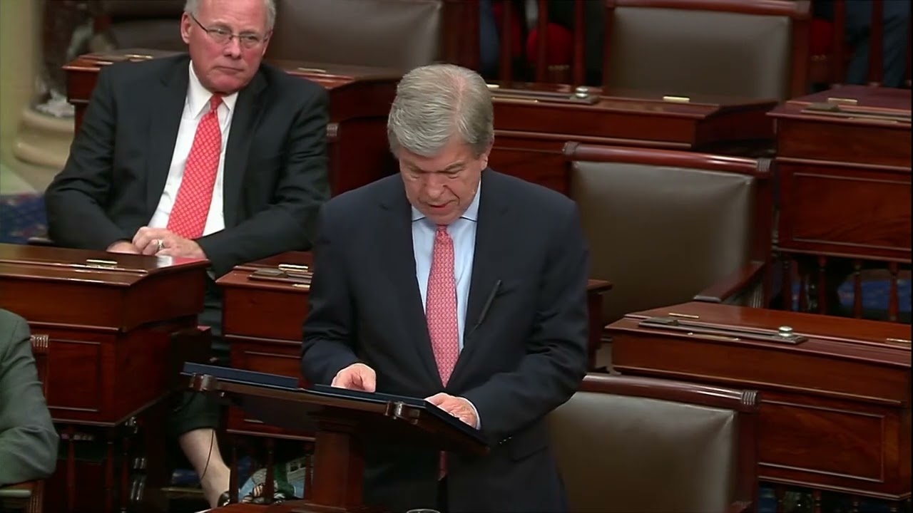 Blunt Delivers Farewell Address on Senate Floor