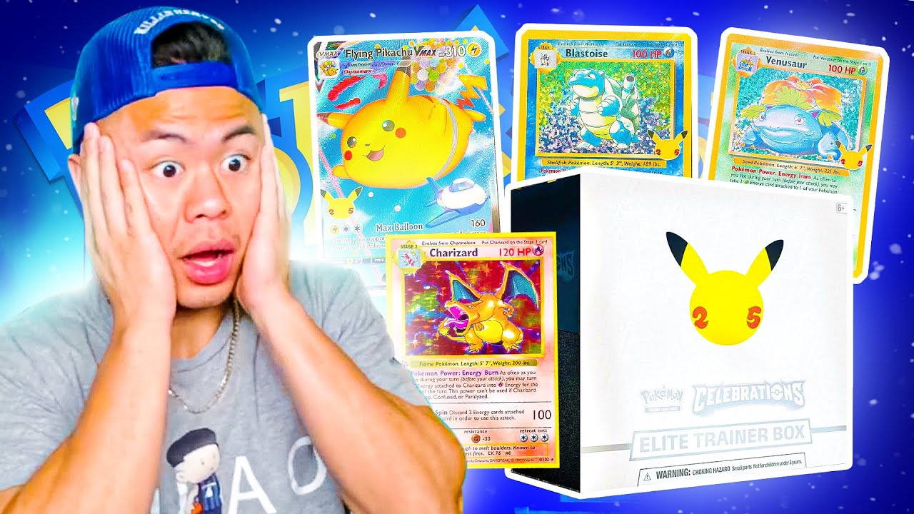 BEST POKEMON BOX EVER! New Pokémon Celebrations Elite Trainer Box Opening!
