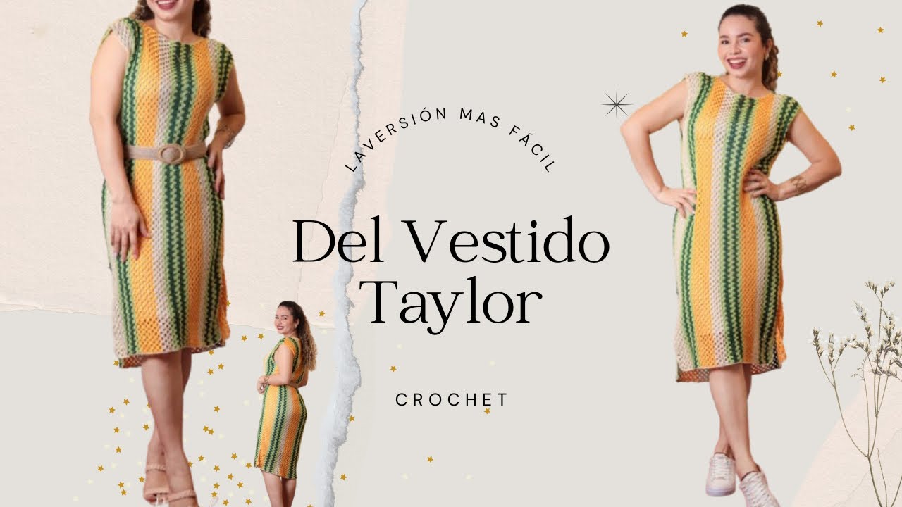 Mi PRIMER vestido a Crochet/ inspirado en el vestido Taylor. Todas las tallas