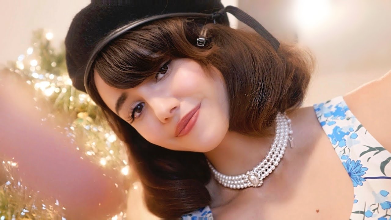 ASMR - Professional Haircut ✂️ ~ 1950s,  scissors, soft spoken & whispered, magazine 🌲🎁