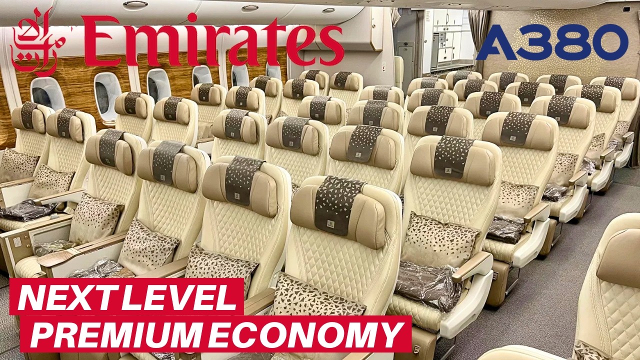 Новый самолет Emirates AIRBUS A380 (премиум-эконом) | Гонконг - Дубай | Обзор полета