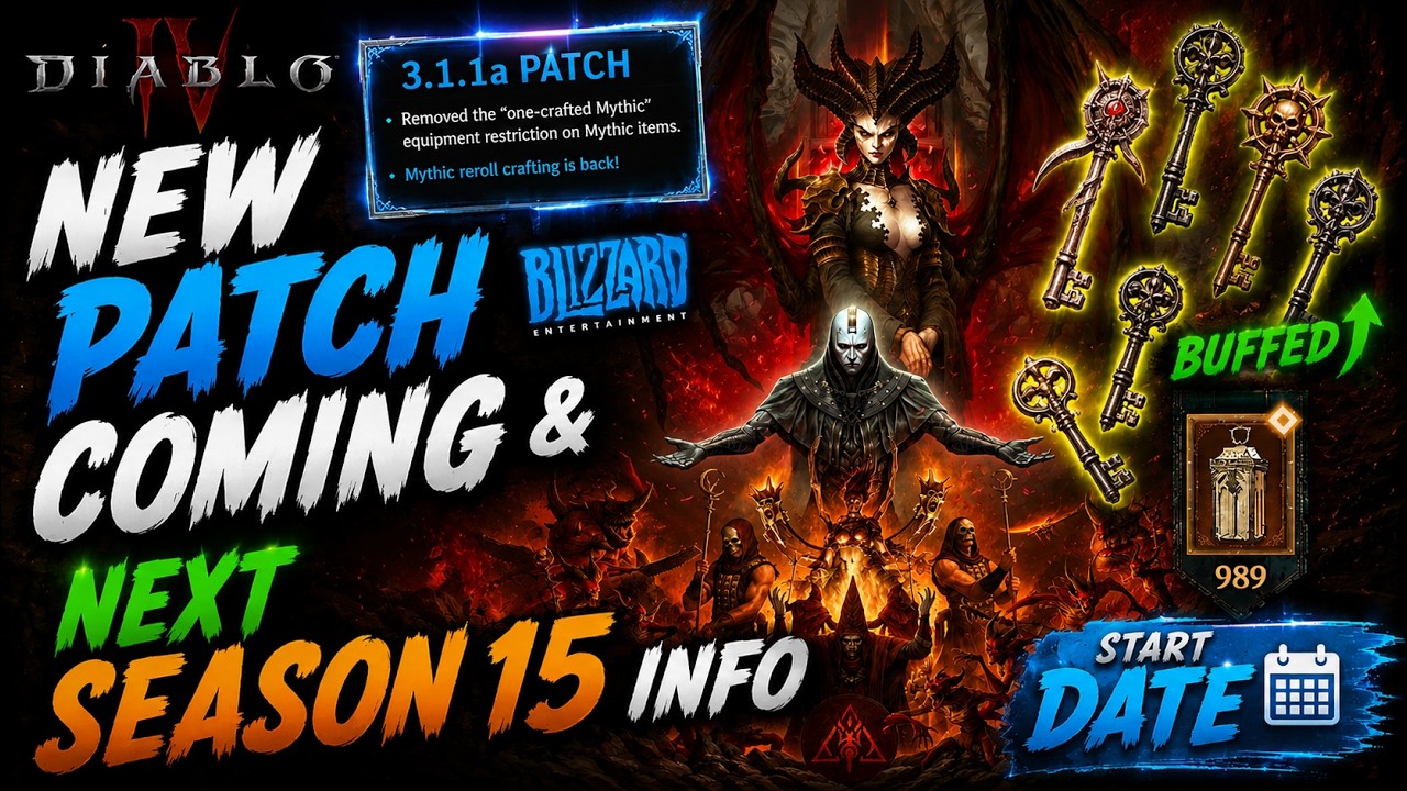 NEW PATCH COMING & NEXT Season 15 INFO