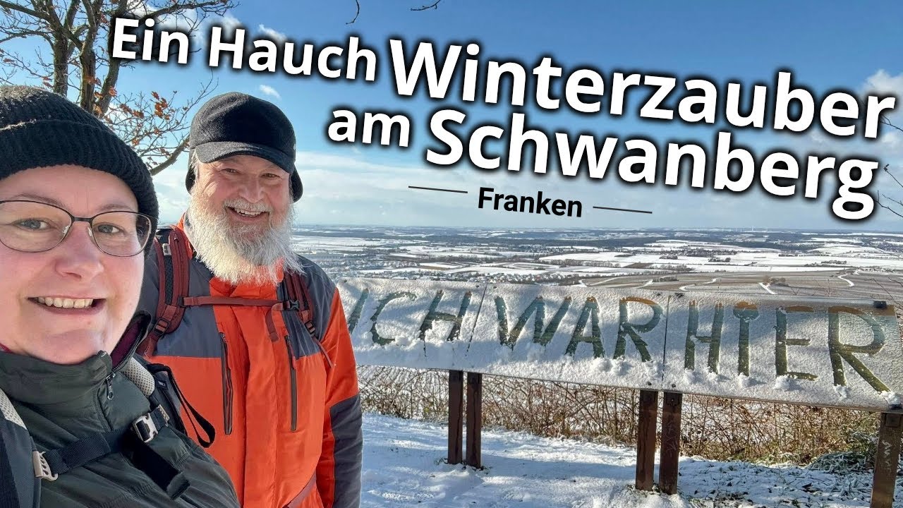 Verschneite Weinberge am Schwanberg bei Iphofen | Winterwanderung mit meinem Vater
