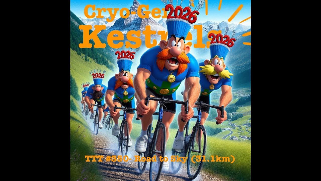 WTRL TTT# 350 - Zone 9: Cryo-Gen Kestrels (Frappe) - Road to Sky (31.1km)