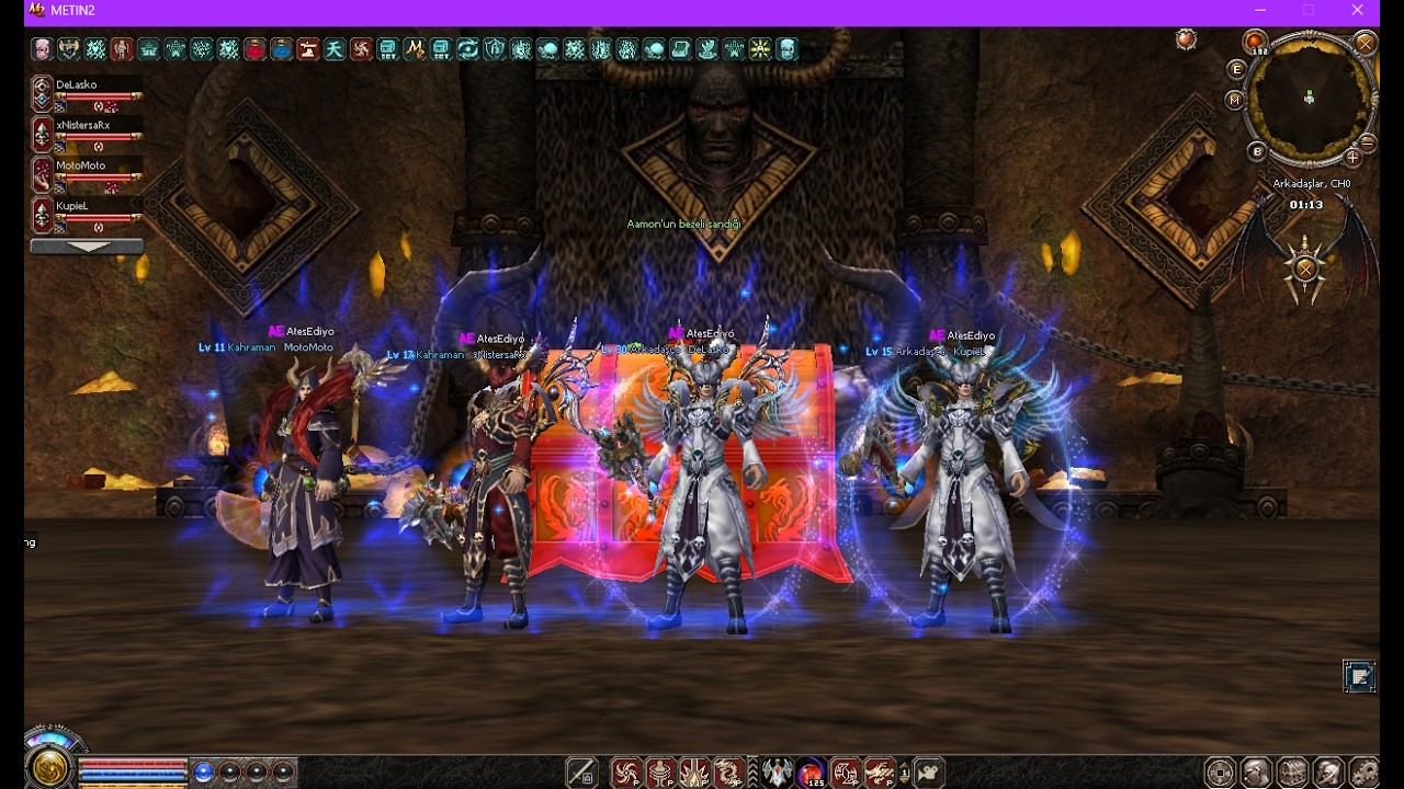 8 Dakikada Tılsımsız Duo Aamon Kesimi !!!! Metin2TR Arkadaşlar DeLas Store #Aamon #metin2 #mmorpg