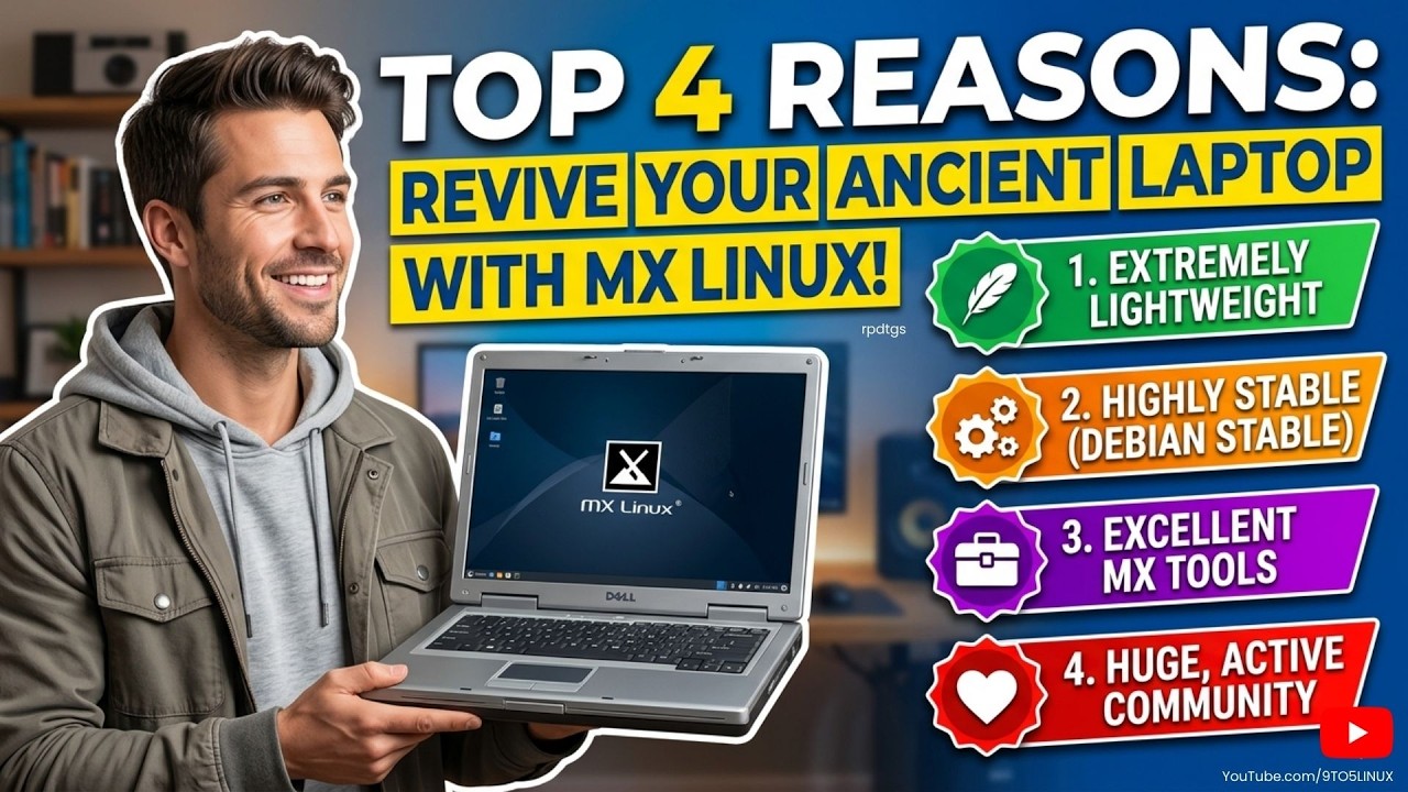 4 причины, почему MX Linux идеально подходит для старых ноутбуков