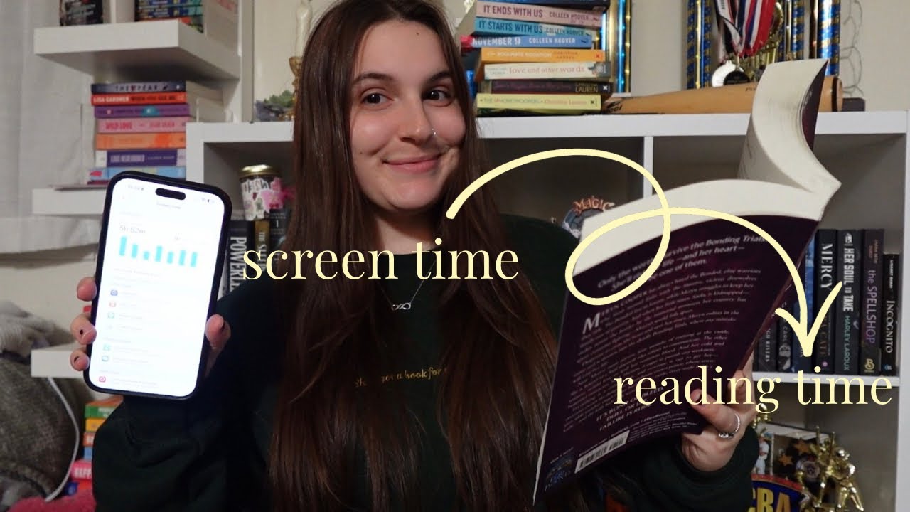 swapping screen time for reading time 📖 