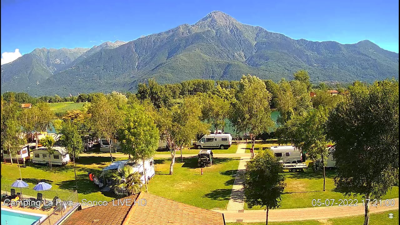 Camping La Riva - Sorico LIVE HD - Lake Como - Italy