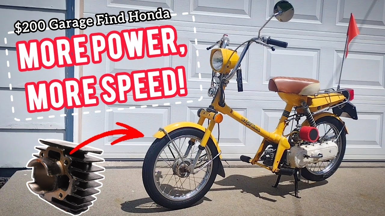 DIY Tricks For Better Performance!  78 Honda Express NC50 Cheap Garage Find - Porting & Carb Work