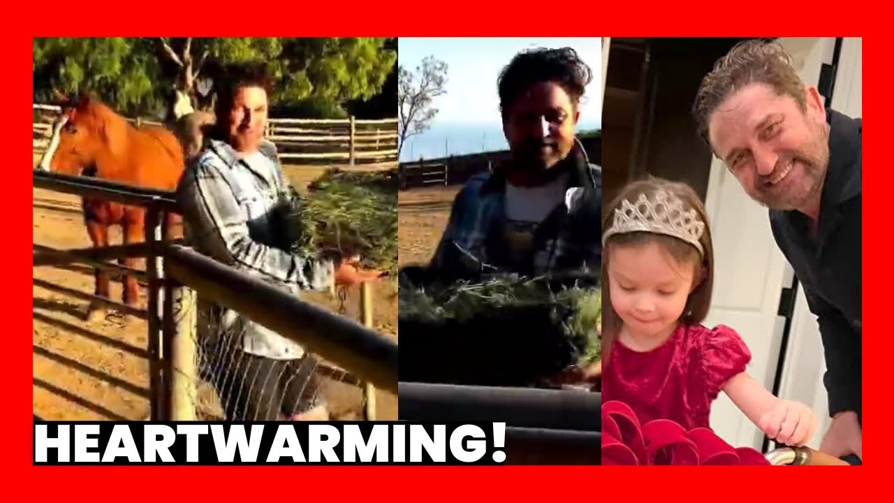Gerard Butler | HEARTWARMING! JOYFUL Gerry's ADORABLE TIME with cute animals on Christmas day!