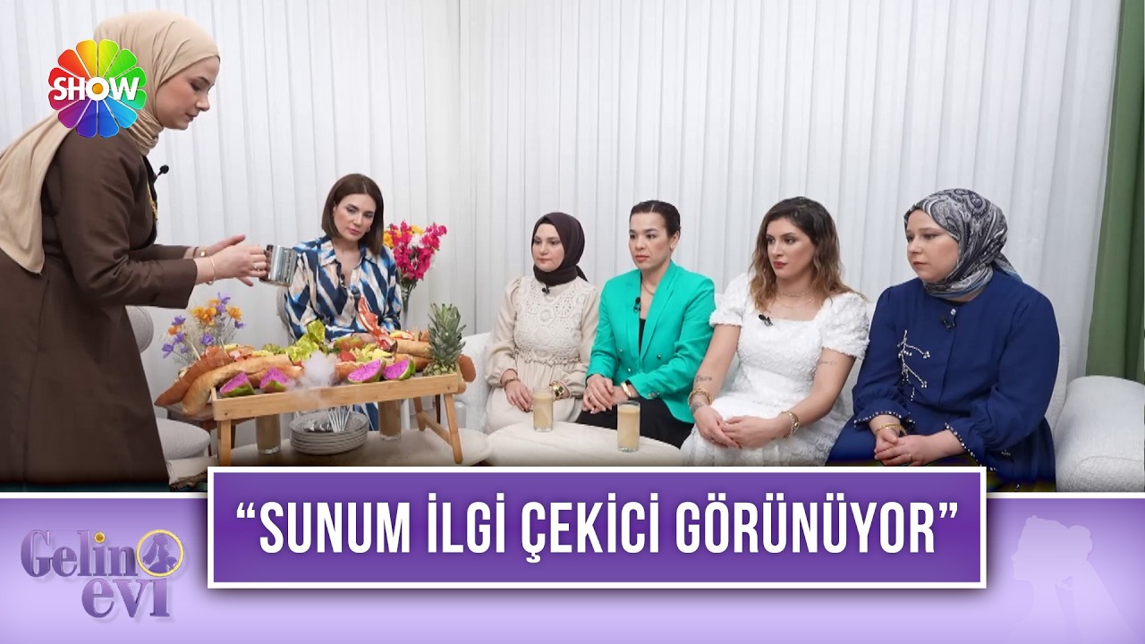 Nilay Gelin'den duman eşliğinde sunacağı 'meyve tabağı' ikramı | Gelin Evi 1652. Bölüm