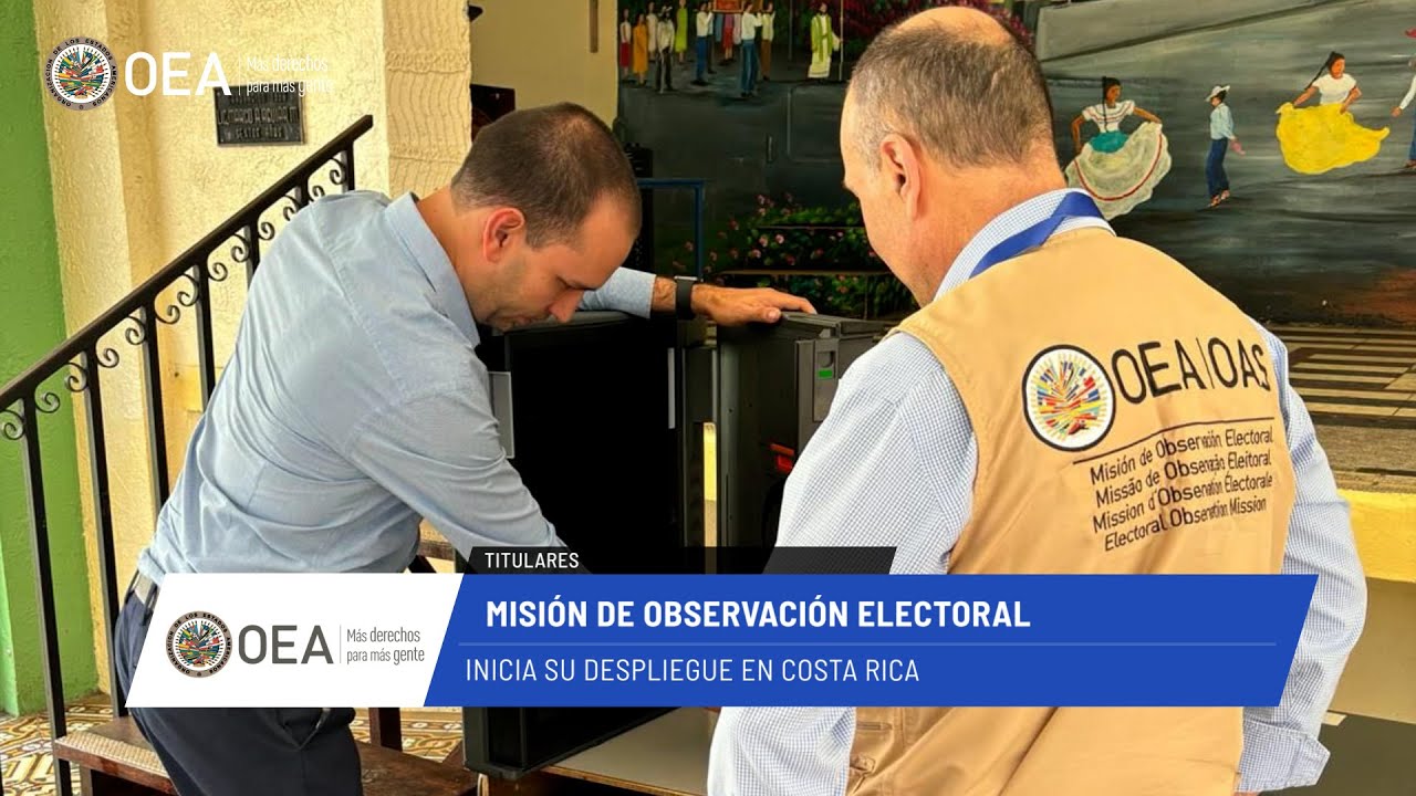 OEA News: Misión de Observación Electoral inicia su despliegue en Costa Rica. 26 de enero de 2026.