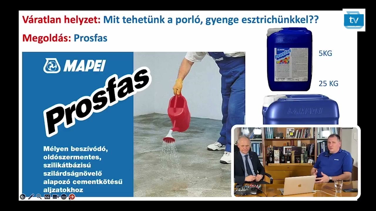 Mapei TV 188. rész: Váratlan helyzetekre a kivitelezésen? Hogyan készülj fel rájuk?