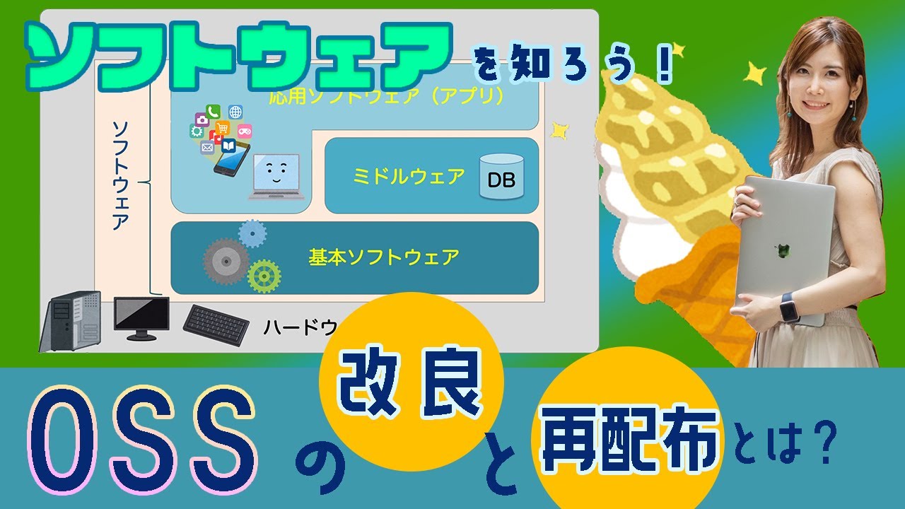 ソフトウェアを知ろう🙌オープンソースソフトウェアの特徴・改良と再配布／ITパスポート・基本情報技術者・高校情報