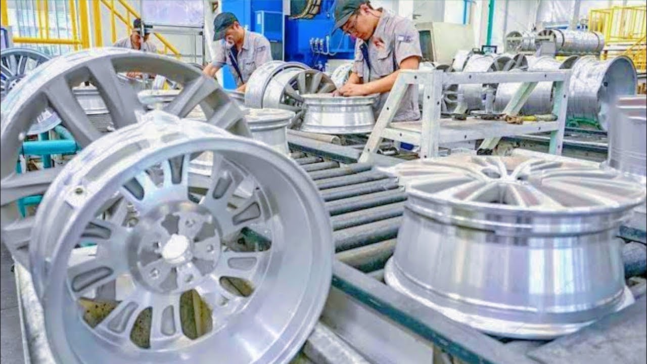 How Alloy Wheels Are Made In Factories | Amazing Exciting Factory Production Process