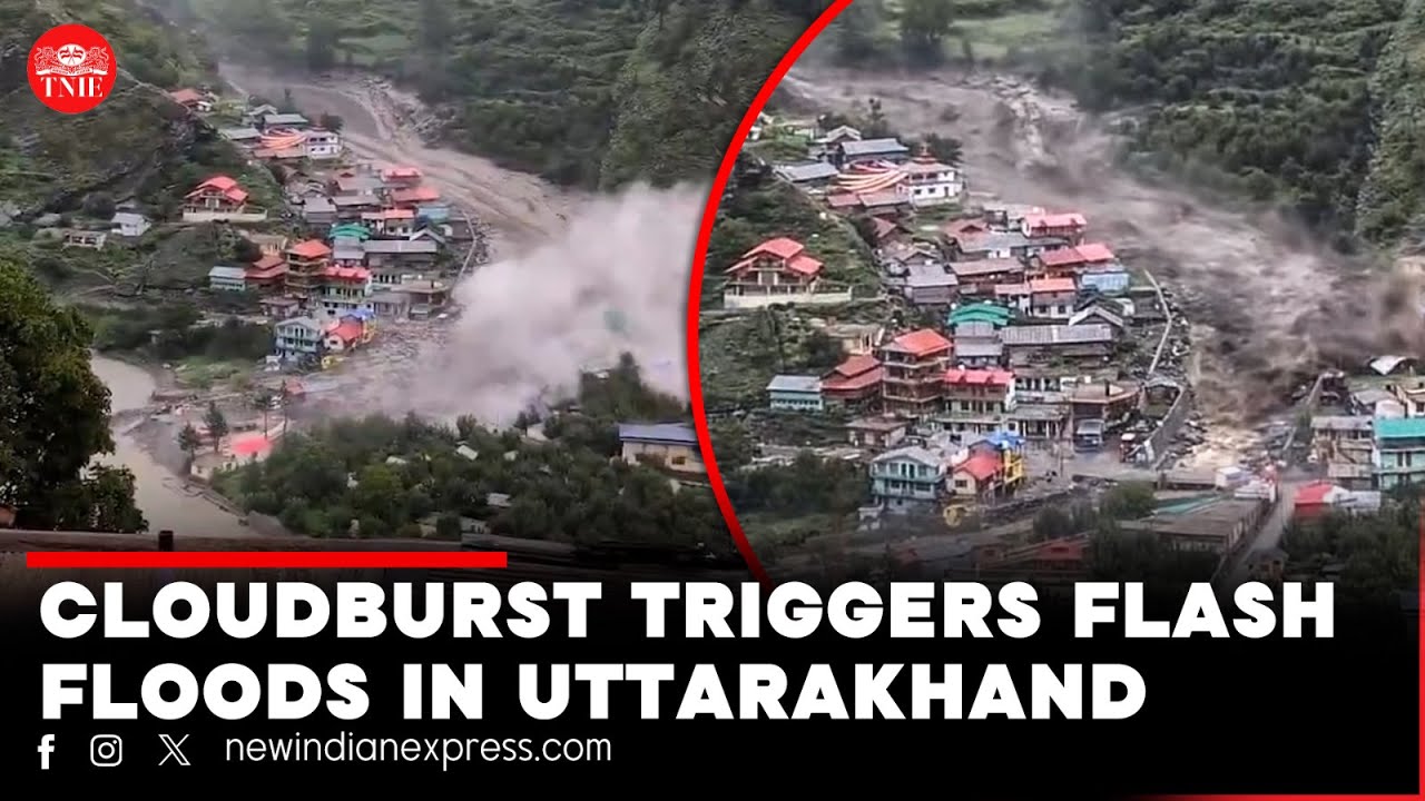 Uttarakhand flash floods:  Over 30 missing, several homes swept away