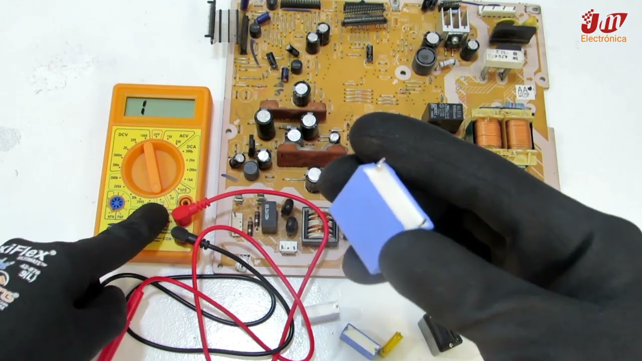 Como testar os capacitores de supressão? Aulas de electrónica.
