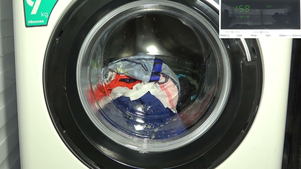 Cotton 60'c (level 4) / Hisense WFNA9012 9kg Washing machine