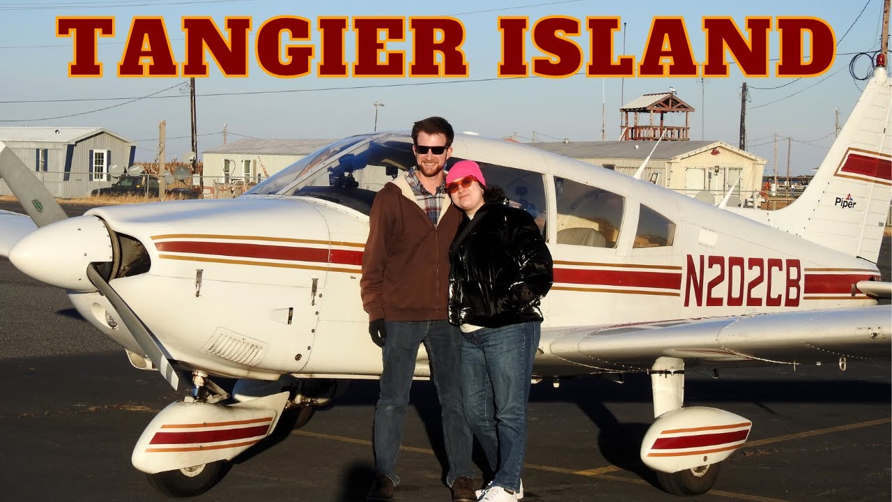Flying to Tangier Island in a Piper Archer