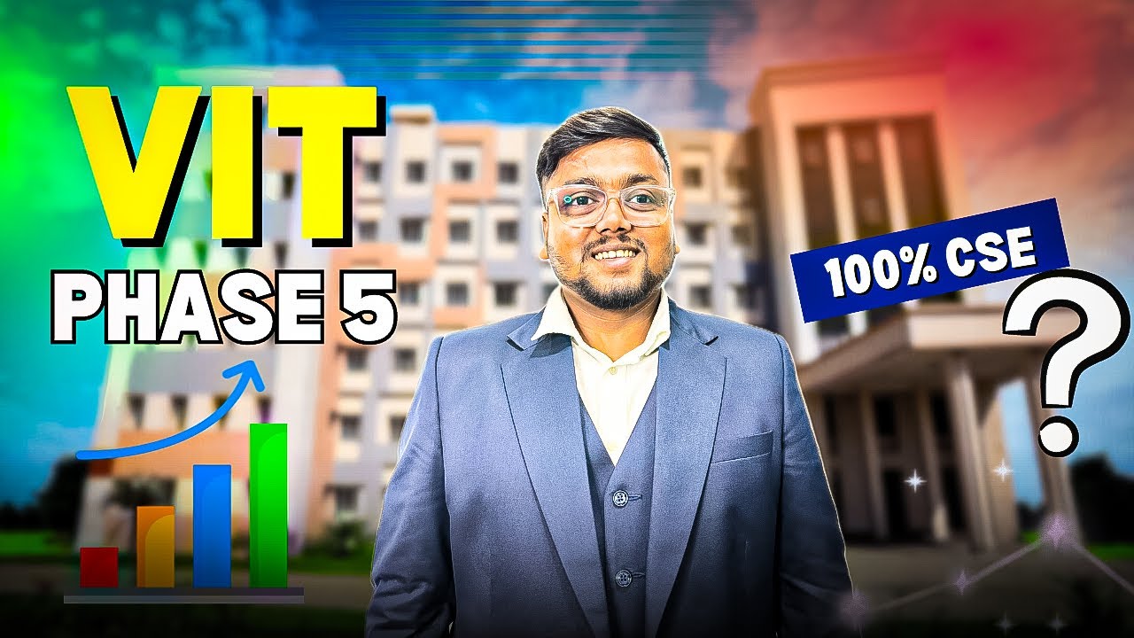 VITEEE 2024 Phase 5 Official Vacant Seats🥳 | VIT Phase 5 | VITEEE Counselling 2024 | VIT 2024