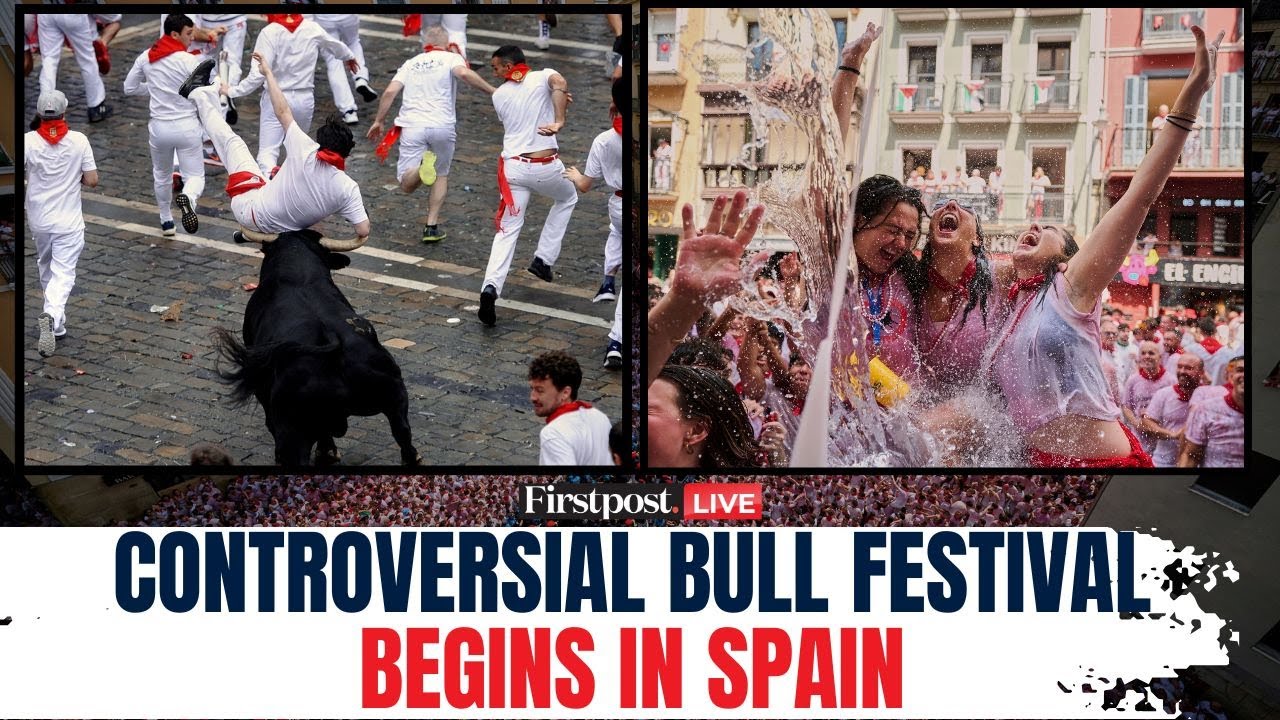 Spain Bull Festival LIVE: Spain Celebrates Bull Festival 2025 in San Fermin | Pamplona Bull Race