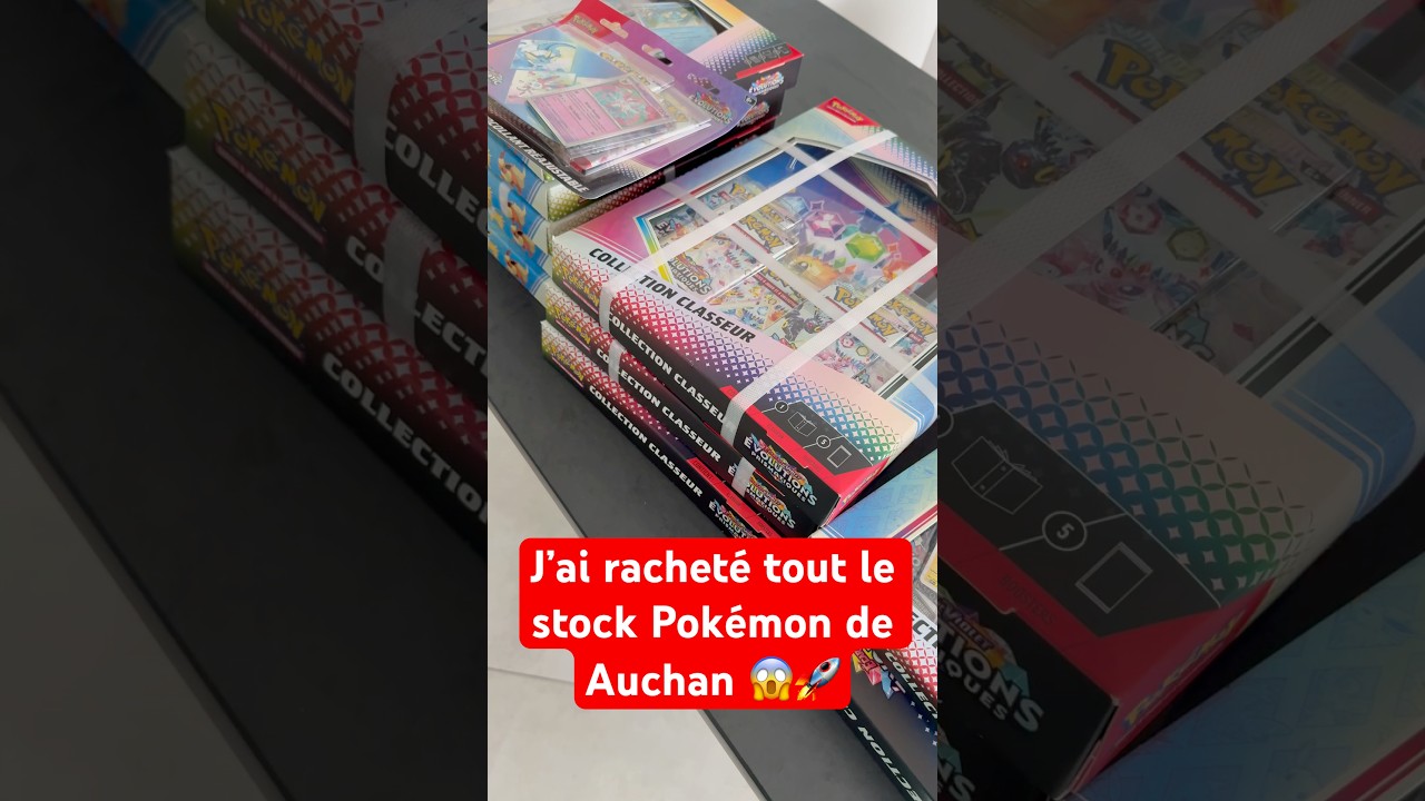 J&rsquo;ach&egrave;te tout le stock POK&Eacute;MON &eacute;volution prismatique 😨🚀 #pokemon
