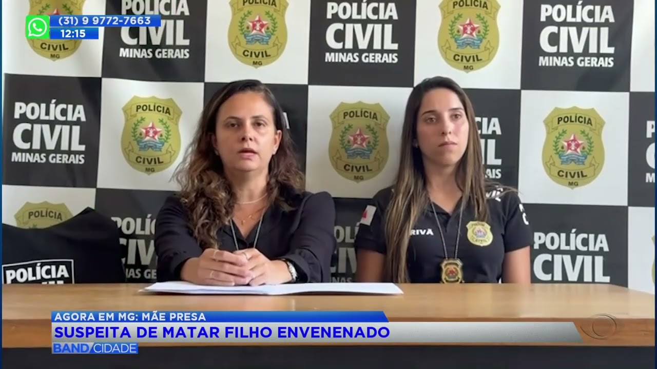 Mãe é presa suspeita de matar filho envenenado