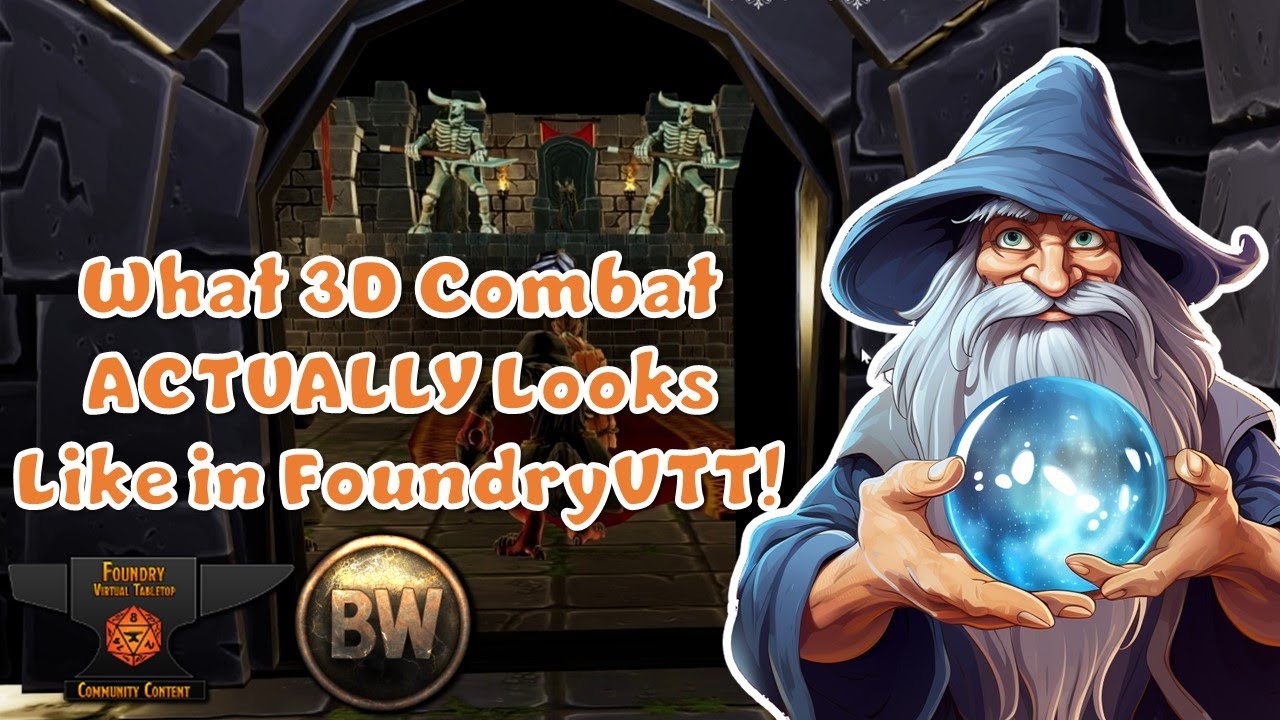 Showdown in the Throne Room: FoundryVTT DnD5e Combat Session in 3D