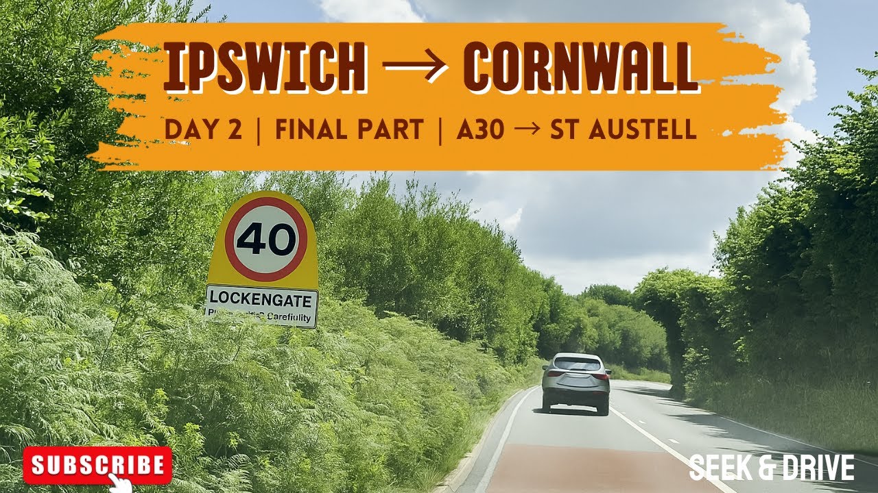 Ipswich to Cornwall via Oxford | Day 2 Part 13 | Bolventor – St Austell | Scenic Cornwall Roads