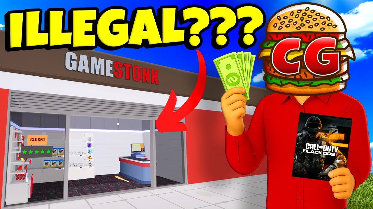 I Opened a Game Store That Sells STOLEN Games! (GameStonk Simulator)
