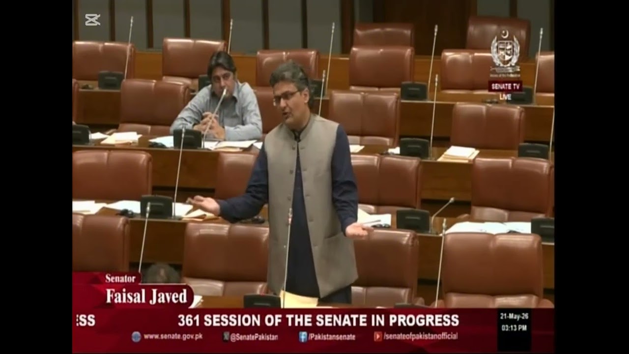 Faisal Javed Senate Speech 21 May 2026 Imran Khan health, fuel prices, inflation, economy 
