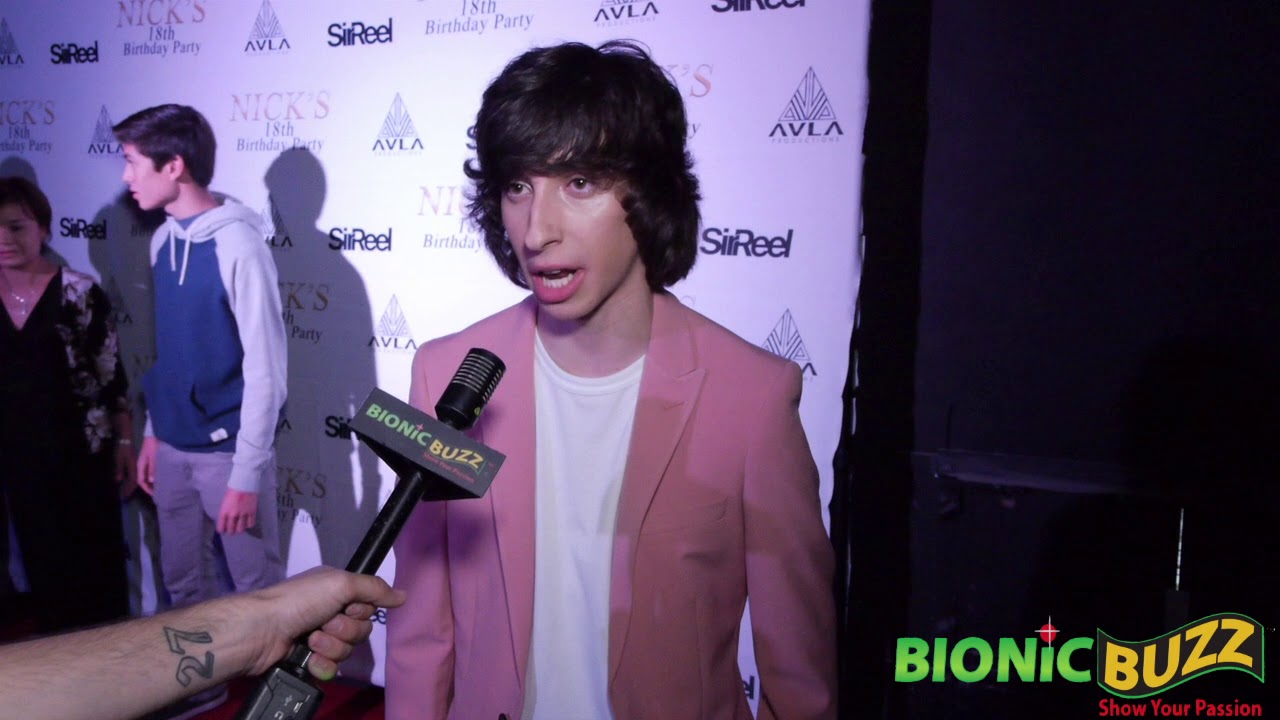 Nick Alvarez Interview at Nick's 18th Celebrity Birthday Party
