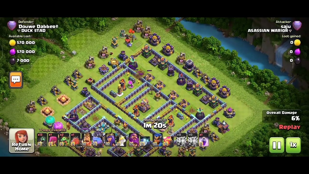 Overpowered New Lavaloon Attack strategy with Lightning Spell - Clash Of Clans