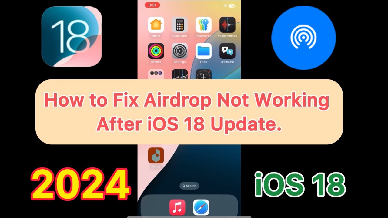 Как исправить ошибку Airdrop, которая не работает на iPhone после обновления iOS 18