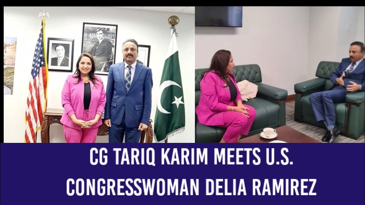 CG Tariq Karim Meets U.S. Congresswoman Delia Ramirez | Talks on Pakistan-U.S. Ties & Regional Peace