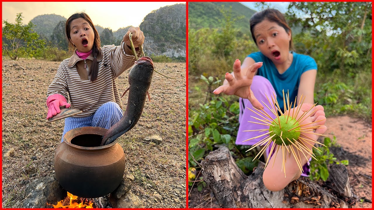 Survival Skills: SMART idea and USEFUL with single mom in forest #bushcraft #camping #outdoors #idea