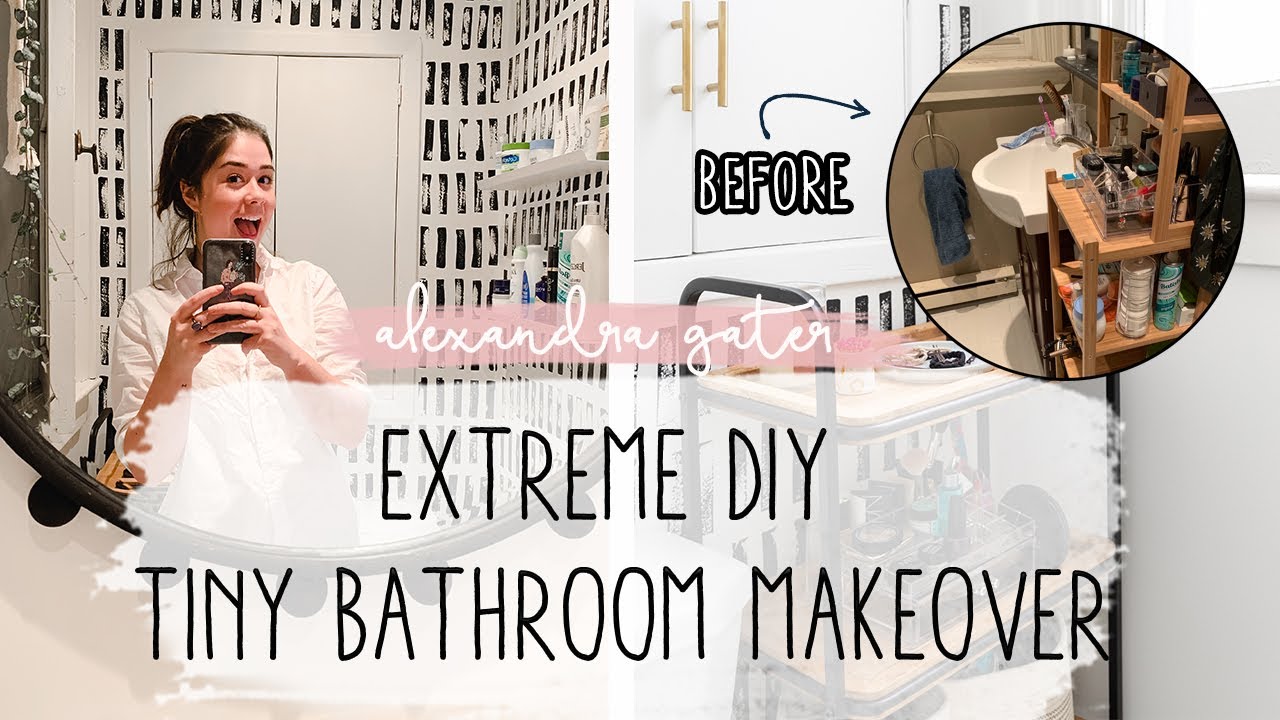 *EXTREME* DIY Tiny Bathroom Makeover! | Studio Fix S1 E6