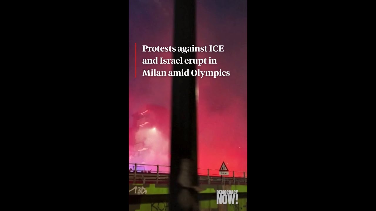Protests against ICE and Israel erupt in Milan amid Olympics