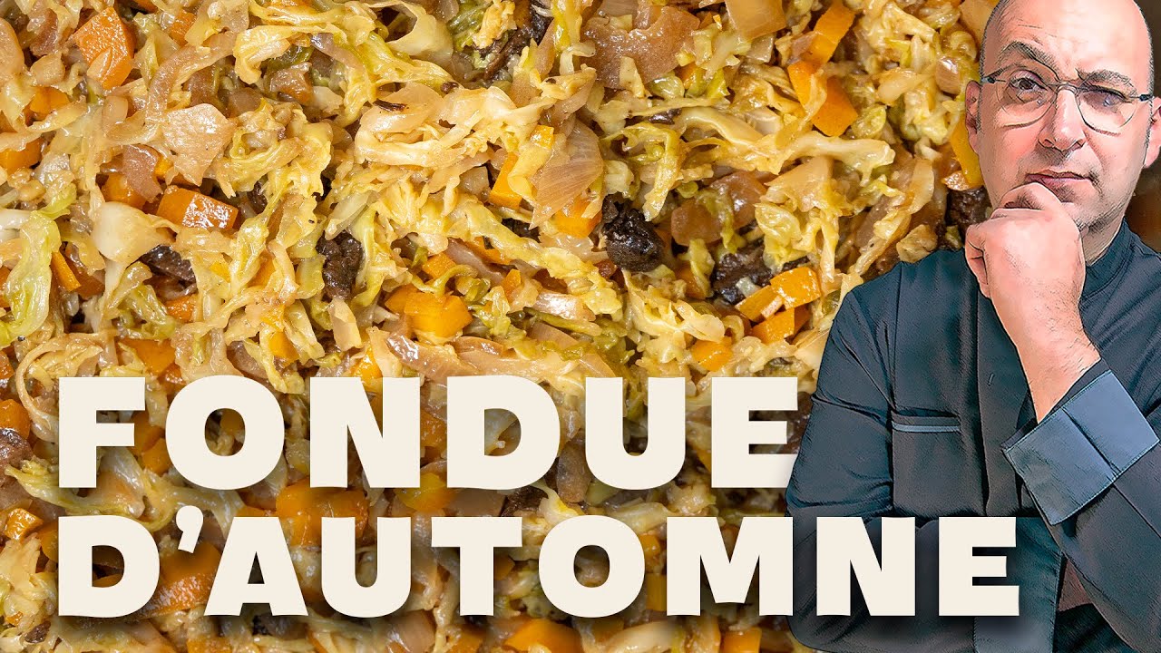 Cette fondue d'automne avec chou, carottes, cèpes, une régélade !