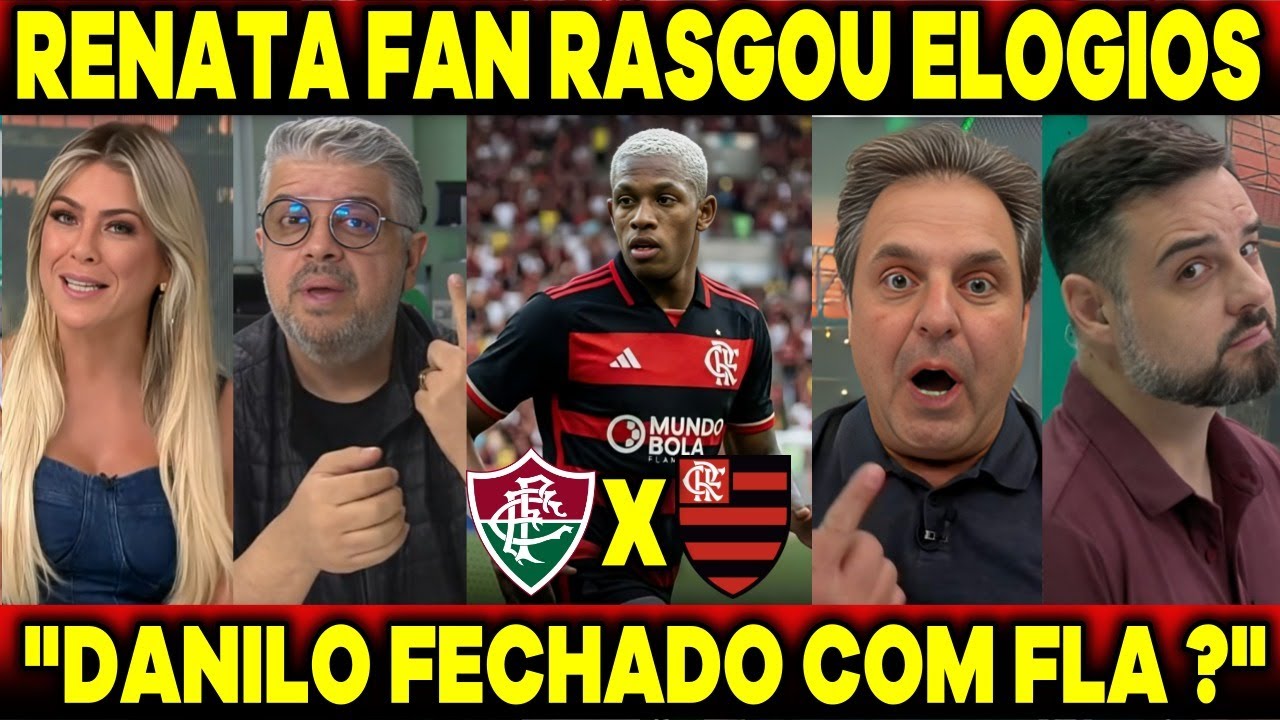 RENATA FAN REAGE AOS REFORÇOS DO FLA E RASGOU ELOGIOS 