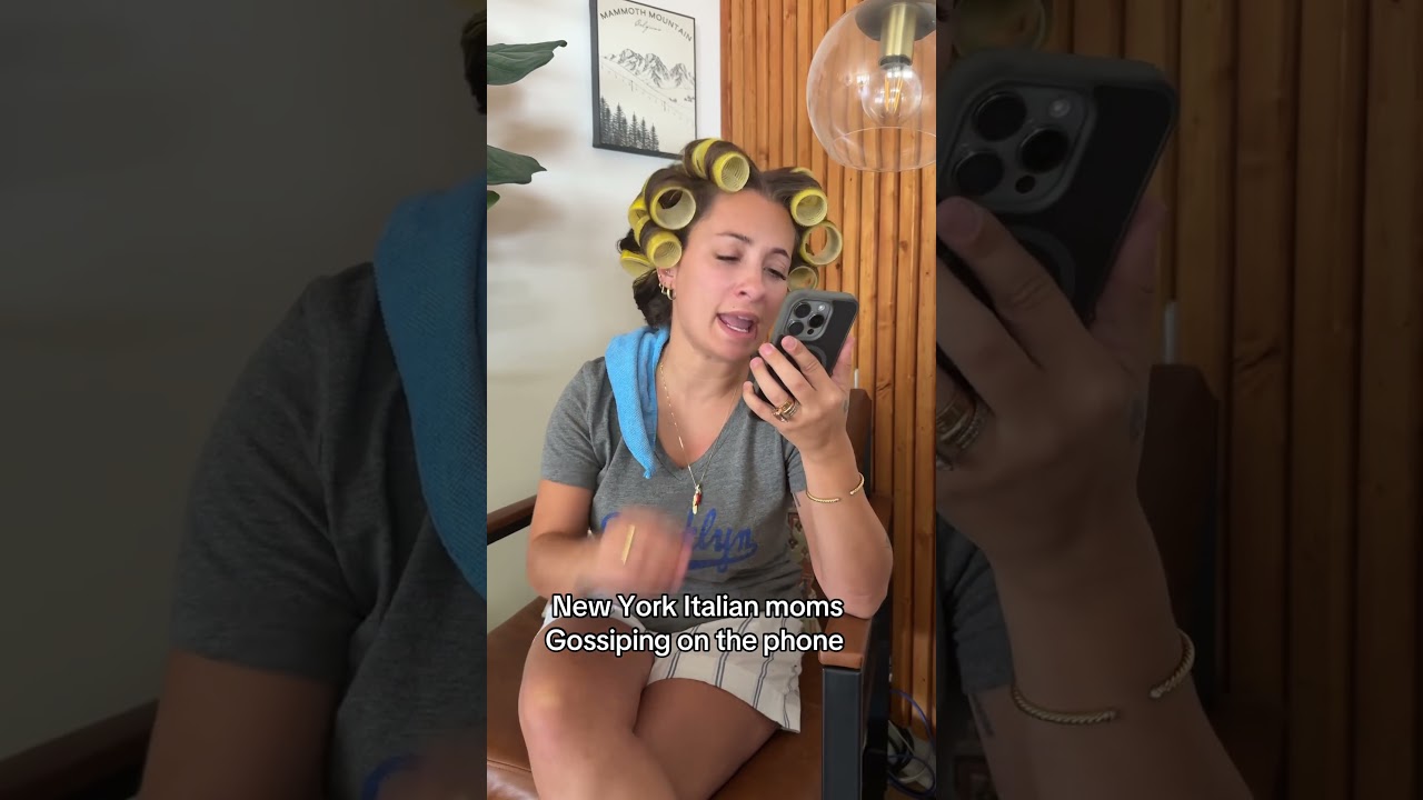 New York Italian moms gossiping on the phone