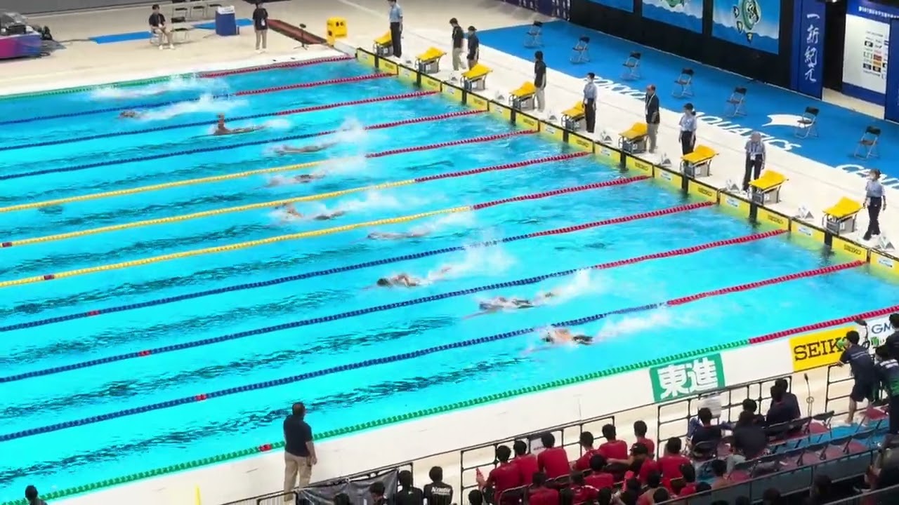 日本学生選手権 男子200m自由形 予選6組3レーン 出羽